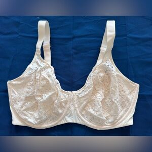 Elegant Lace Women's Bra in Cream